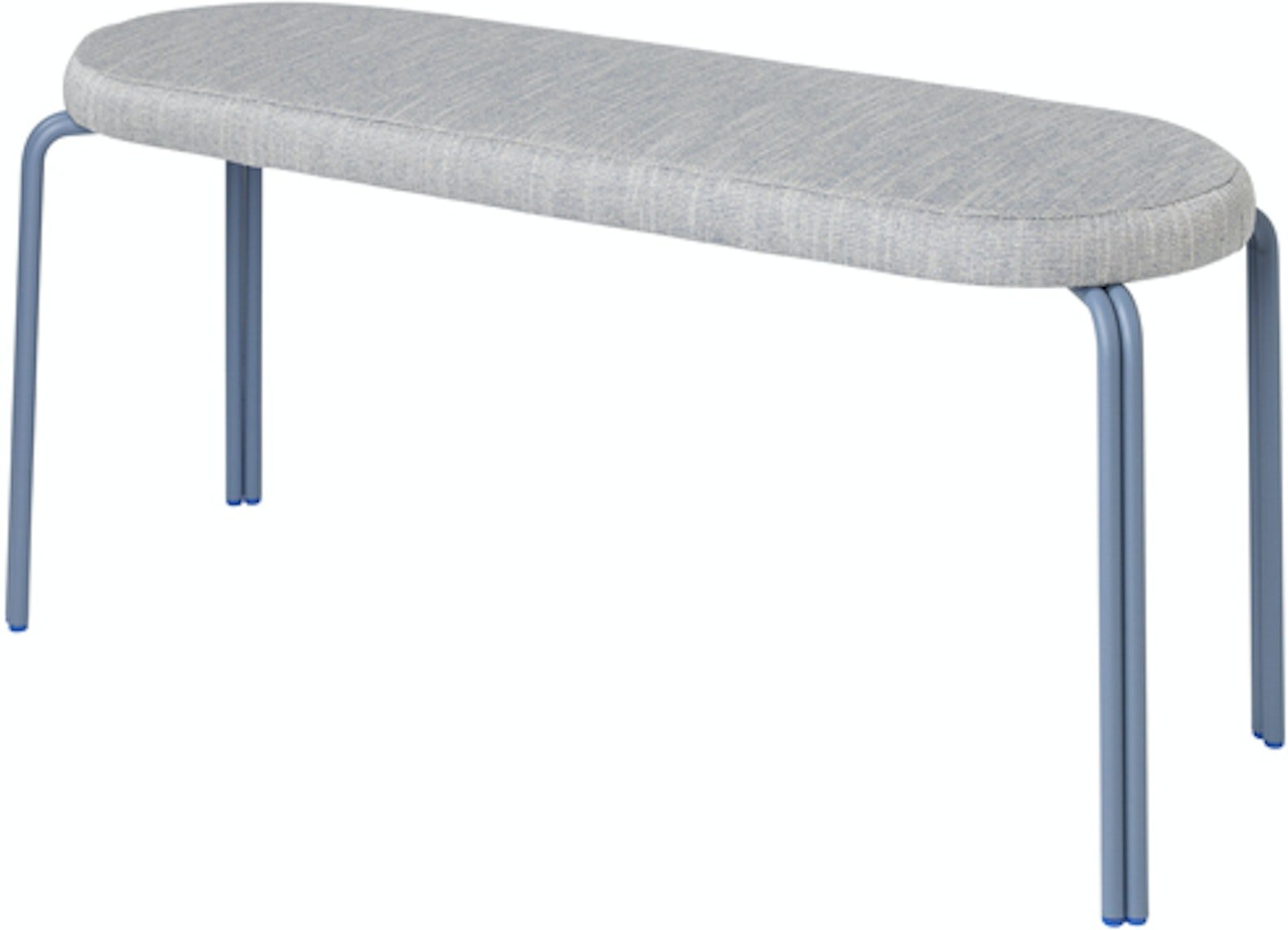 Oda, 2-personers sofa, blå/grå, H46x36x110 cm, tekstil