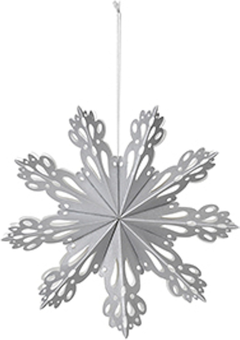 Billede af Snowflake, Juledekoration, sølv, 15 cm
