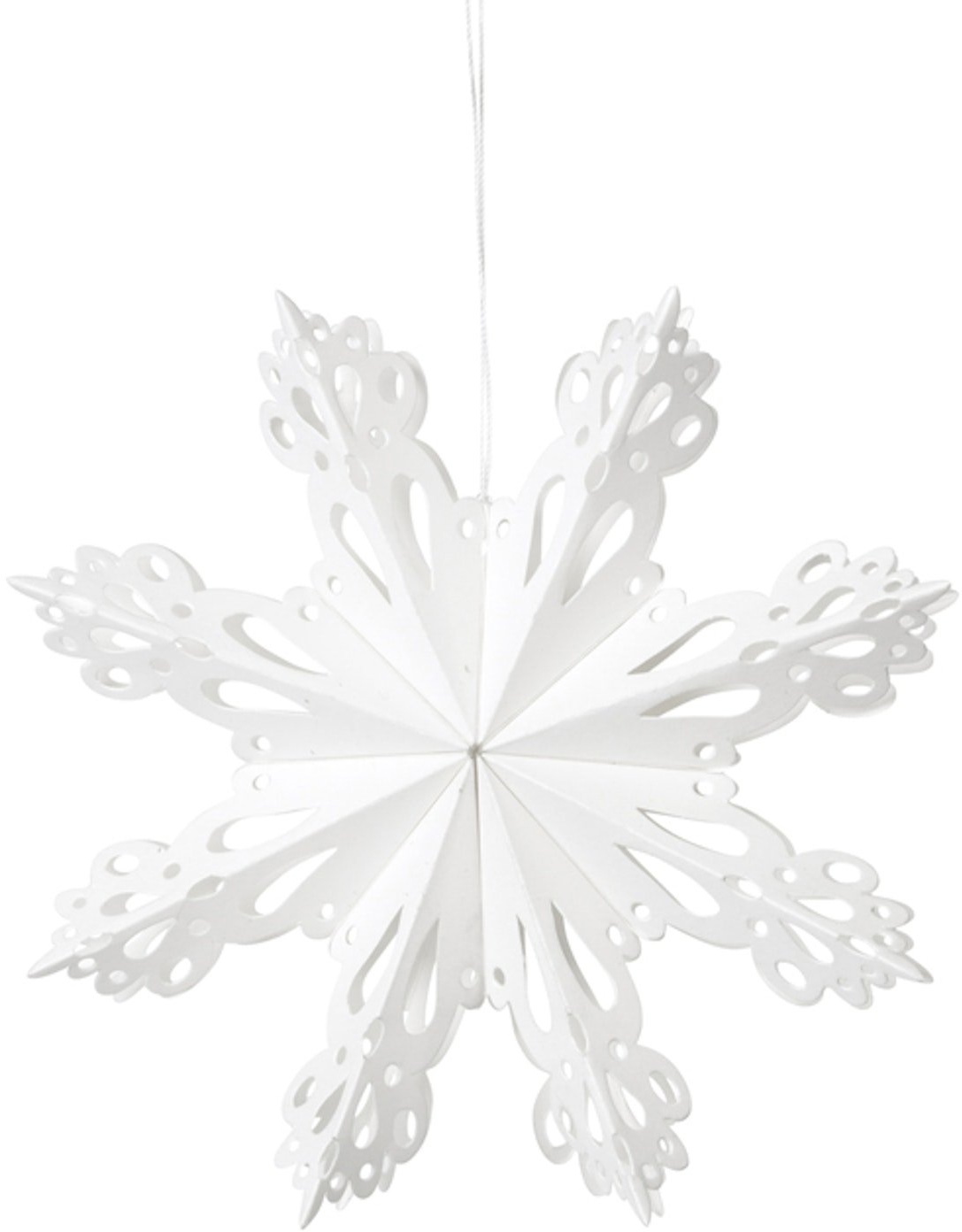 Billede af Snowflake, Juledekoration, hvid, 15 cm