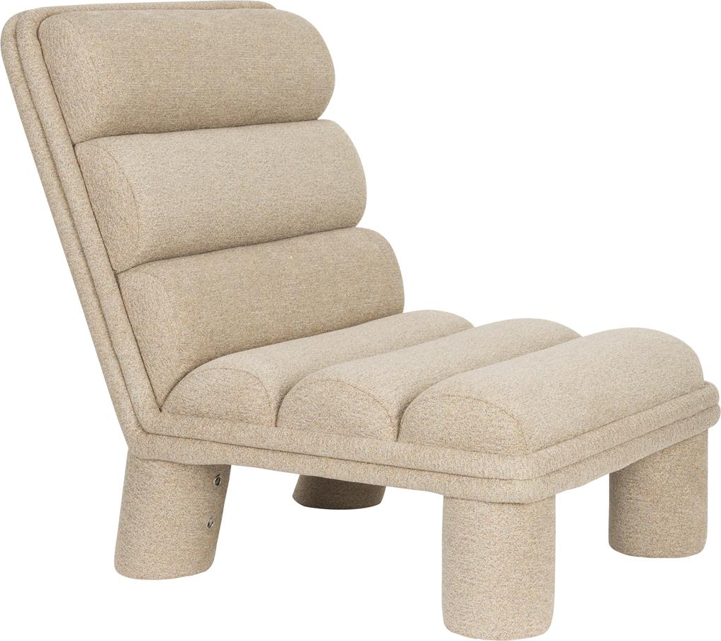 Fern, Loungestol, Stenlysgrå, Polyester (L: 86 x H: 80 x B: 65 cm.)