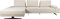 Shelly, Chaiselongsofa, Lysgrå, Polyester (L: 183,5 x H: 90 x B: 308 cm.)