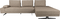 Shelly, Chaiselongsofa, Stengrå, Polyester (L: 183,5 x H: 90 x B: 308 cm.)