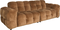 Hackman, 3-personers sofa, Kastanjebrun, Polyester (L: 102 x H: 84 x B: 264 cm.)