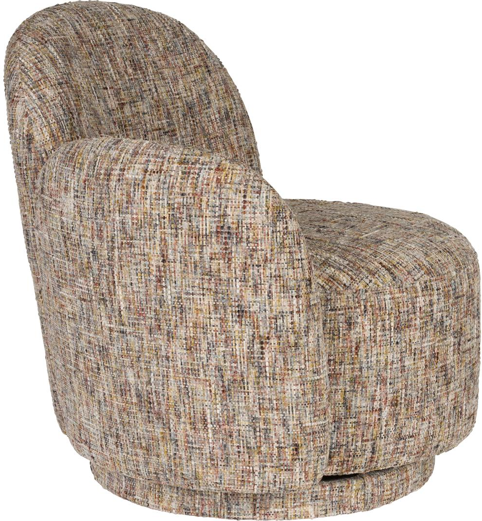 Rose, Loungestol, Stengrå, Polyester (L: 74 x H: 76 x B: 76 cm.)