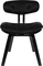 Blackwood, Spisebordsstol, Kulsort, Stof (L: 555 x H: 78 x B: 51 cm.)