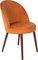 Barbara, Spisebordsstol, Brændt orange, Stof (L: 59 x H: 85,5 x B: 51 cm.)