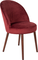 Barbara, Spisebordsstol, Vinrød, Stof (L: 59 x H: 85,5 x B: 51 cm.)