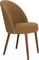 Barbara, Spisebordsstol, Valnød, Polyester (L: 60,5 x H: 84,5 x B: 50 cm.)