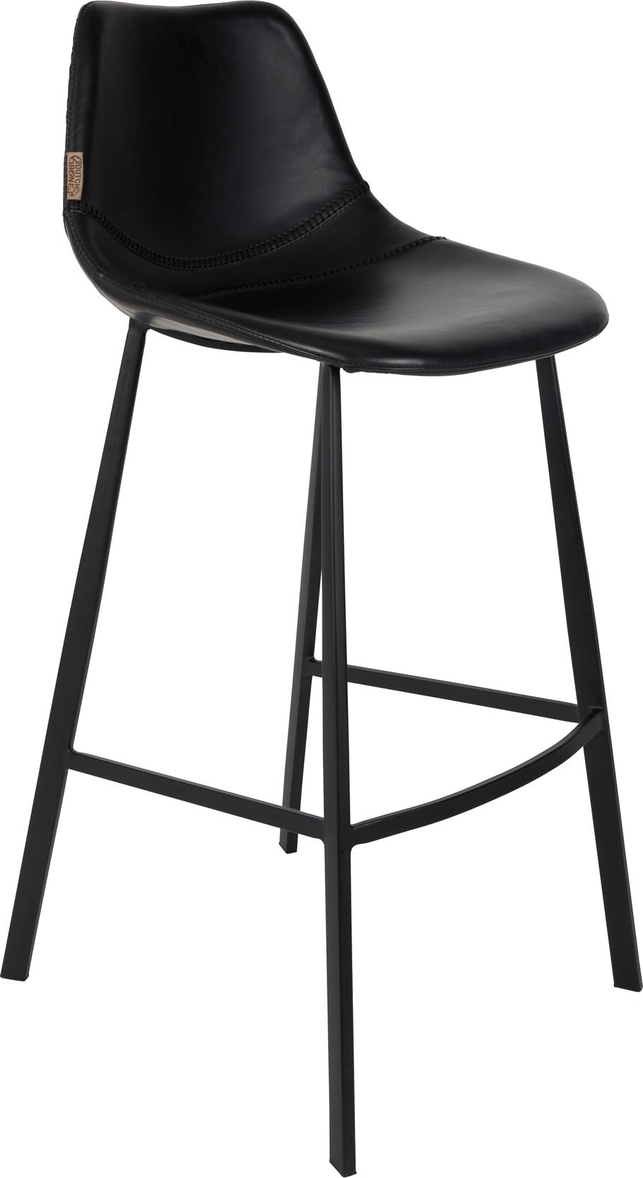 Franky, Barstol, Antracit, PU-læder (L: 54 x H: 106 x B: 50 cm.)