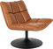 Bar, Loungestol, Rødlig brun, PU-læder (L: 74 x H: 78 x B: 76 cm.)