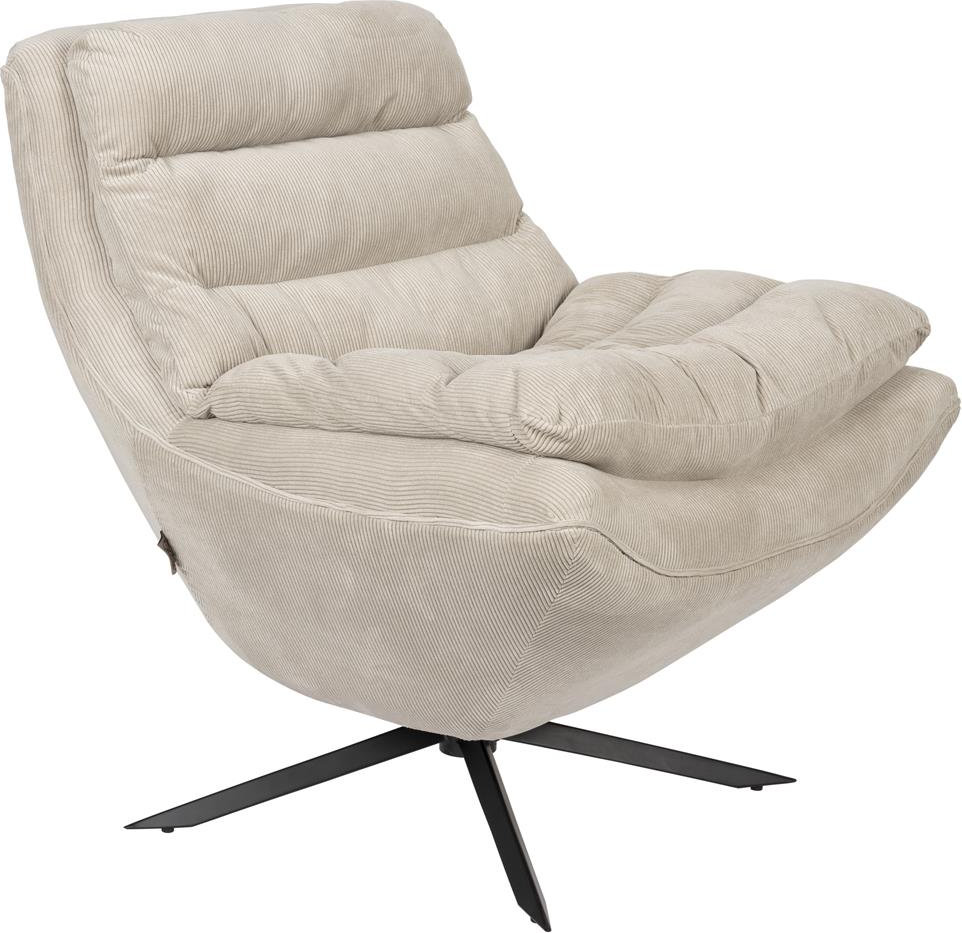Vince, Loungestol, Lysgrå, Stof (L: 81 x H: 82 x B: 69 cm.)