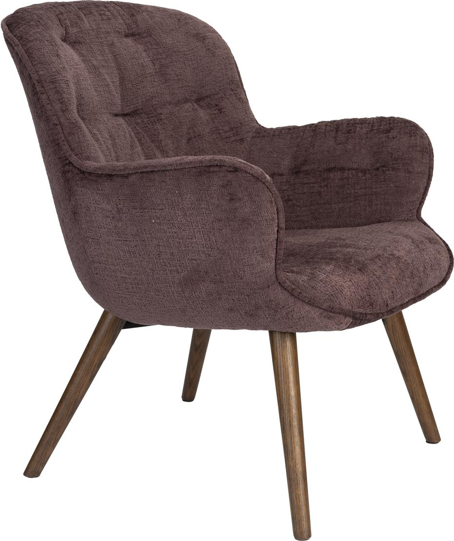 Lenn, Loungestol, Askegrå, Polyester (L: 74,5 x H: 82 x B: 67 cm.)