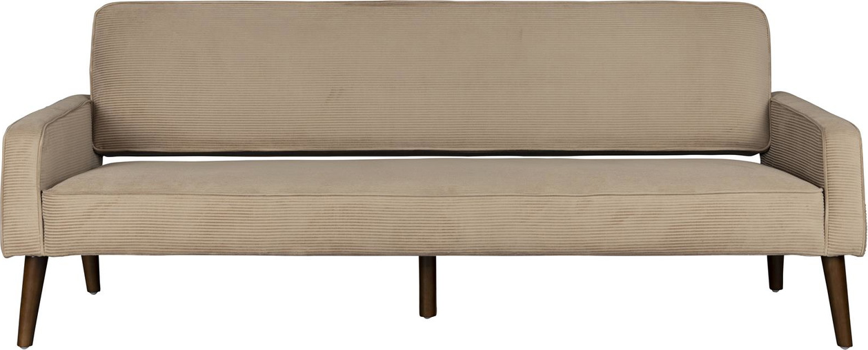Preston, 3-personers sofa, Stengrå, Stof (L: 200 x H: 78 x B: 84 cm.)