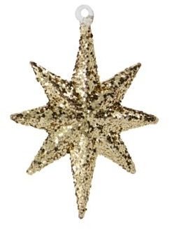 Ornament, brun, H9,4x7x1,3 cm