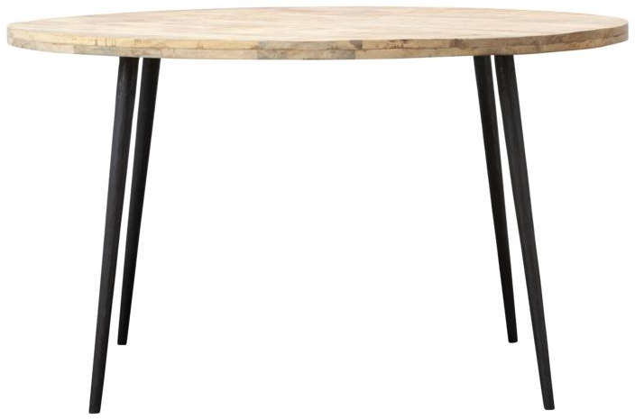Se Club, Spisebord, natur, H130x76 cm, mangotræ og jern. hos Likehome.dk