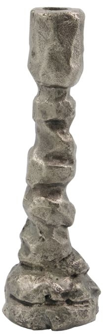 Se Raku, Lysestage, antik sølv, H7x25 cm hos Likehome.dk