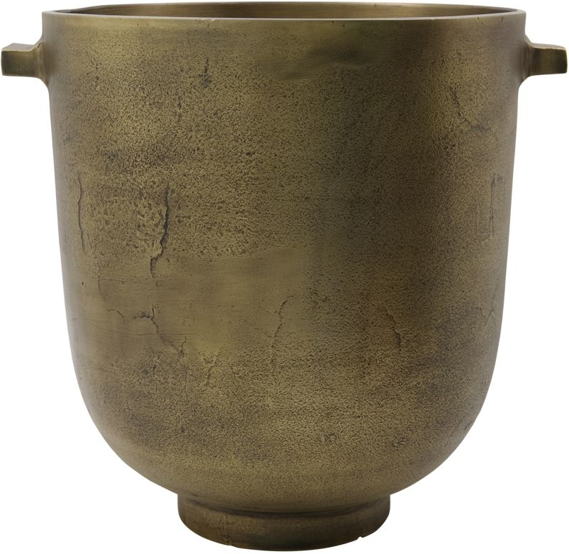 Foem, Urtepotte, antik messing, H25x28 cm