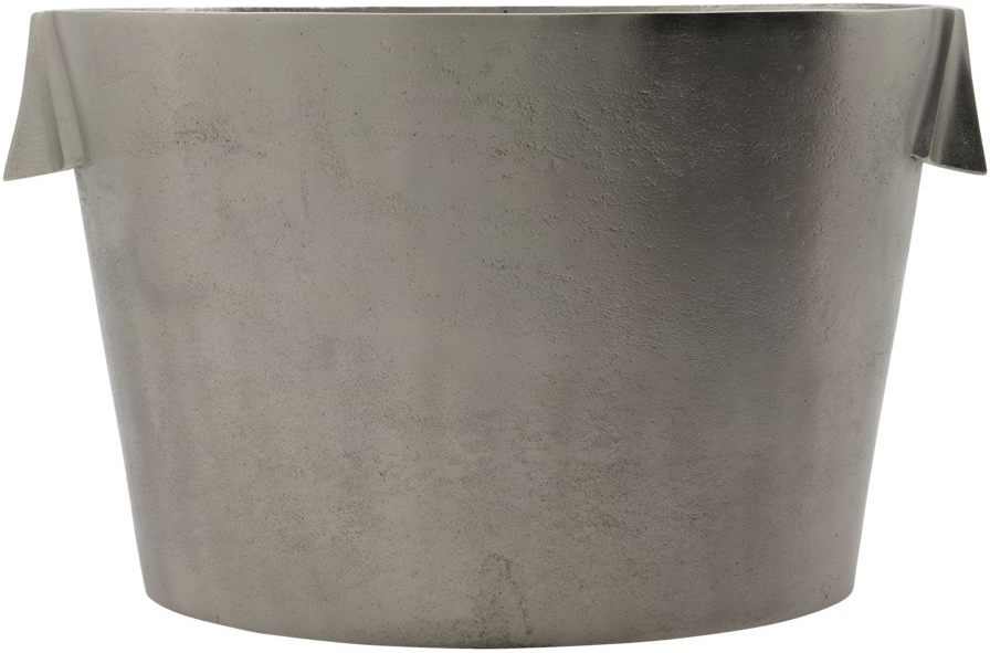 Buck, Vinkøler, børstet sølv, H21x22x32 cm