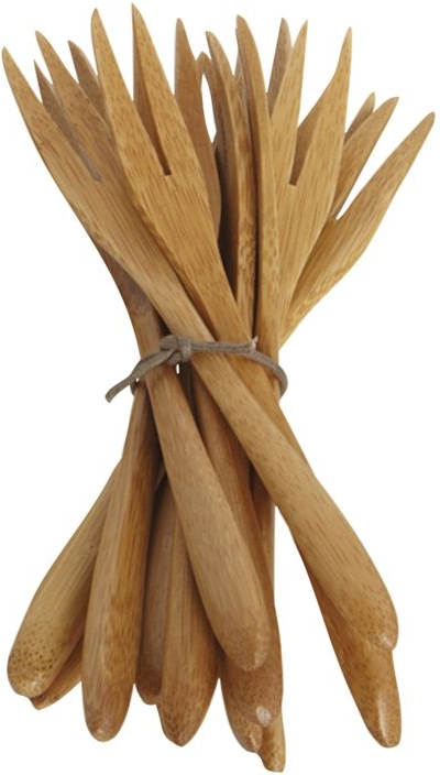 Billede af Bamboo, Bestik, natur, 14 cm, gaffel hos Likehome.dk