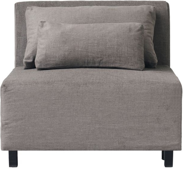 Se Hazel Night, Byg-selv sofa, grå/brun, H44x85x85 cm, midtersektion hos Likehome.dk