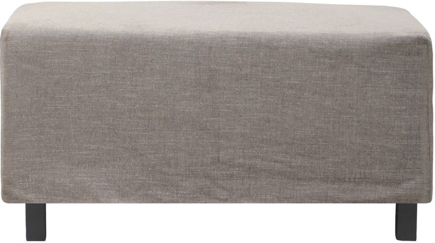 Se Hazel Night, Byg-selv sofa, grå/brun, H44x85x85 cm, puf hos Likehome.dk
