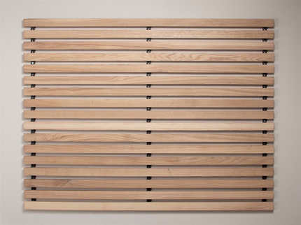 2Easy, Ophængsløsning, grå, H100x130.4 cm, metal og egetræ