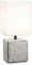 Kali', Bordlampe, E14 max 1 x 40W, E14, hvid, metal, stof, L125xH295xB110mm
