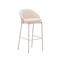 Eamy, Barstol med ryglæn, H98, beige, stof