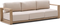 Ambra, Udendørssofa, 3-personers, Beige (85x249x77 cm)