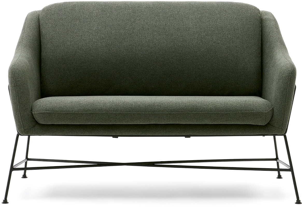 Brida, 2-personers sofa, grøn, H82x128x73 cm, stof