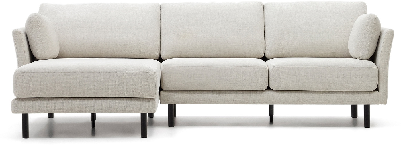 Gilma, 3-personers sofa, grå/sort, H83x260x158 cm
