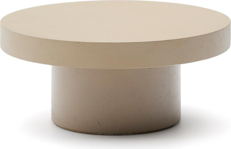 Udendørs sofabord Kave Home Aiguablava É66 x H30 cm cementfiber beige