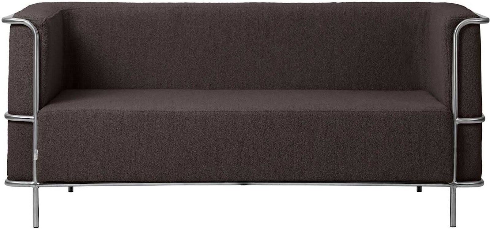 Modernist, 2-personers sofa, brun, H70x77x164 cm, bouclé