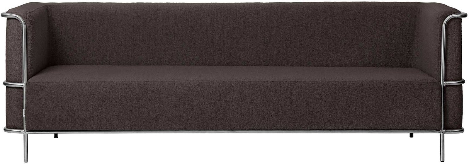 Modernist, 3-personers sofa, brun, H70x77x220 cm, bouclé