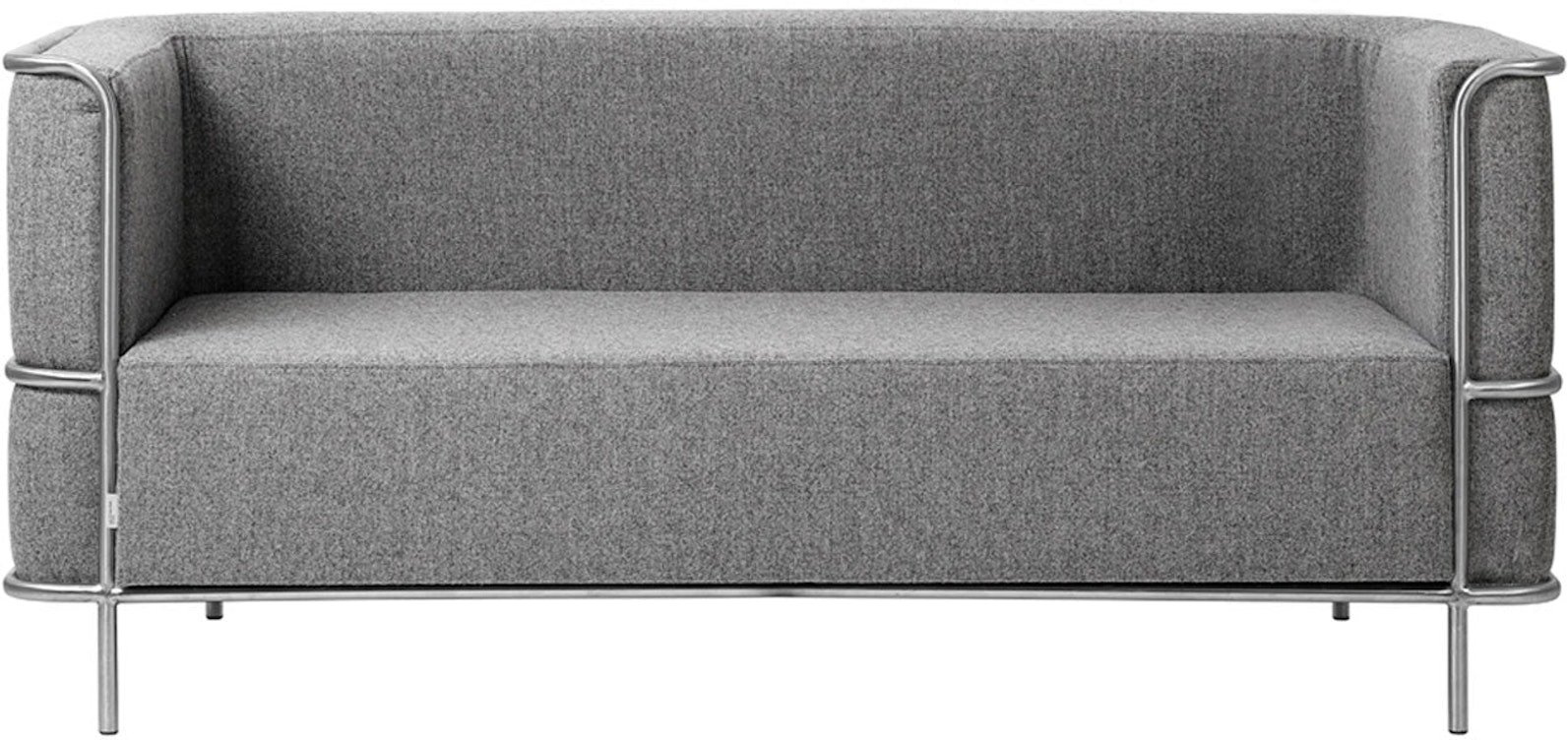 Modernist, 2-personers sofa, lys grå, H70x77x164 cm, uld