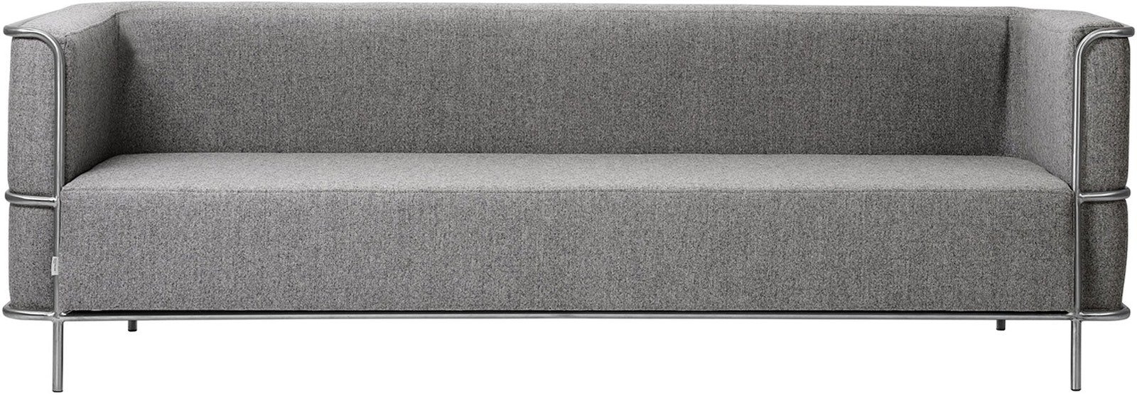 Modernist, 3-personers sofa, lys grå, H70x77x220 cm, uld