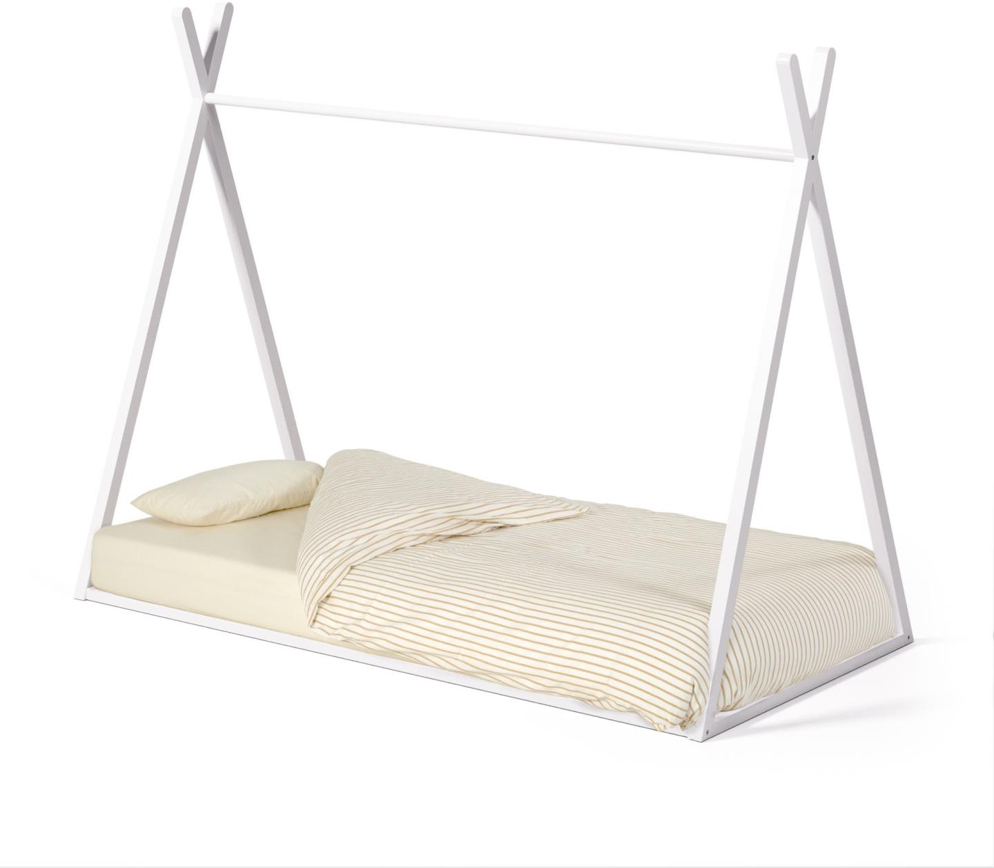 Maralis, tipi-seng til børn, hvid, H154x197x98 cm