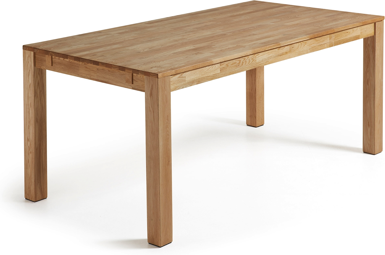 Isbel, Spisebord med udtræk, natur, H75x120x75 cm, egetræ