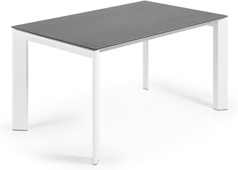 Axis, Spiseborde med udtræk, mørkegrå/hvid, H76x140x90 cm