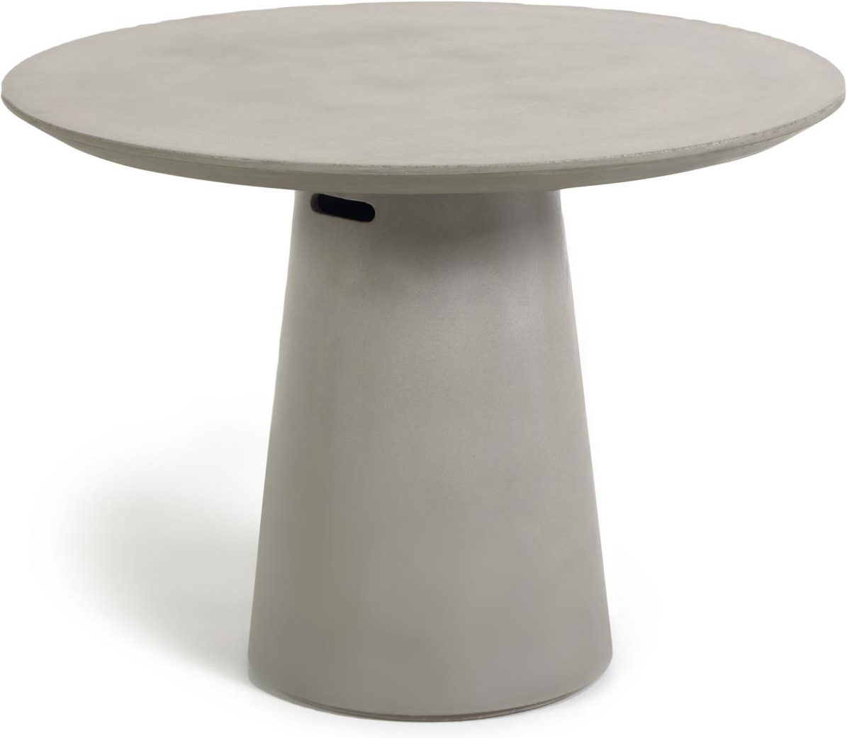 Itai, Udendørs spisebord, natur, H74x120x120 cm, cement