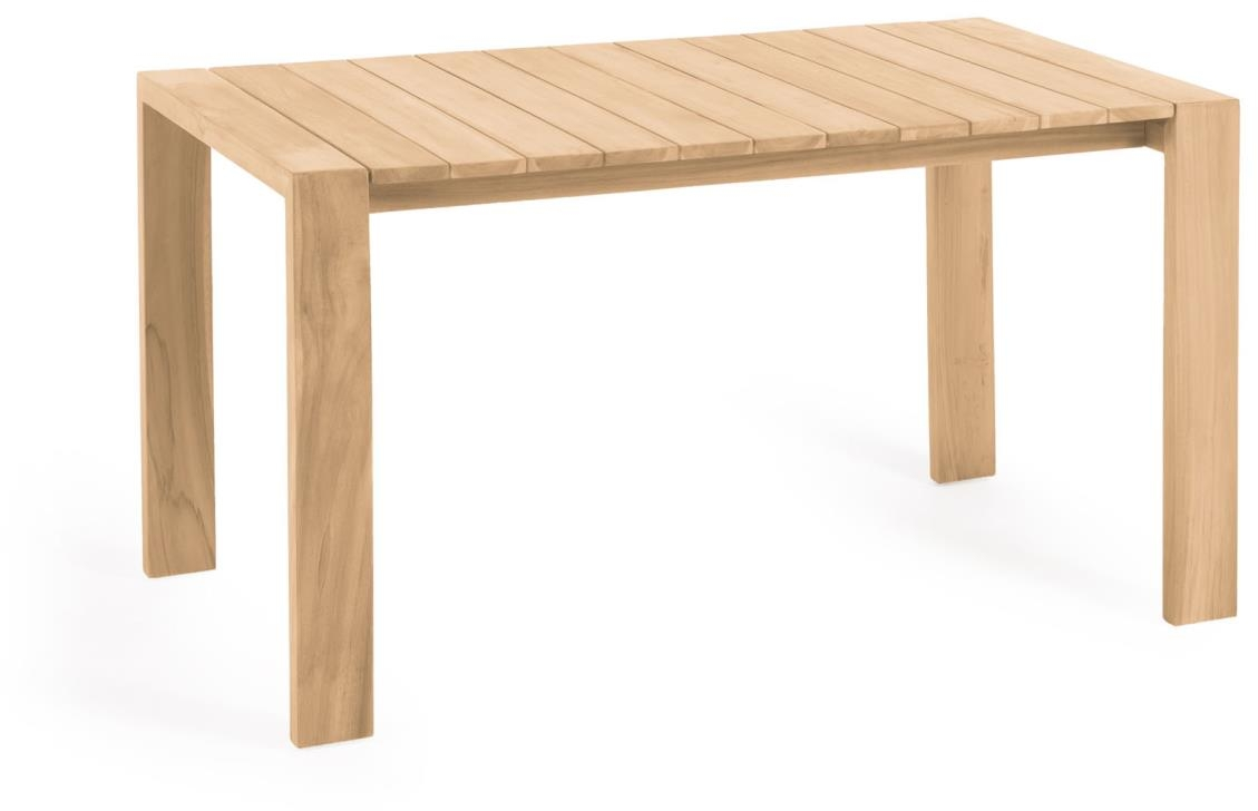 Victoire, Udendørs spisebord, natur, H77x160x90 cm, teaktræ