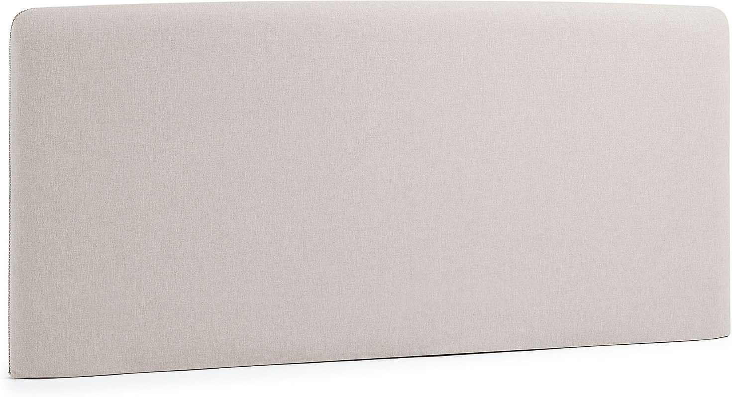 Dyla, Sengegavl, beige, H76x178x7 cm, stof