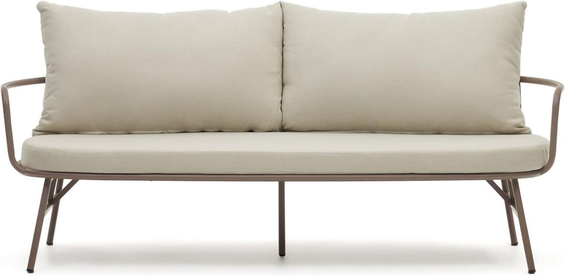 Bramant, 2-personers sofa, lilla, H68x176x76 cm, metal
