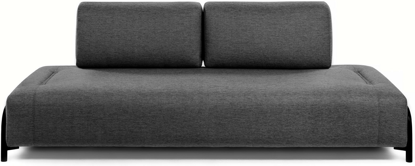 Compo, 3-personers sofa, sort, H82x232x98 cm
