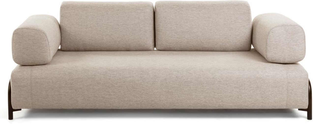 Compo, 3-personers sofa, beige, H82x232x98 cm, armlæn