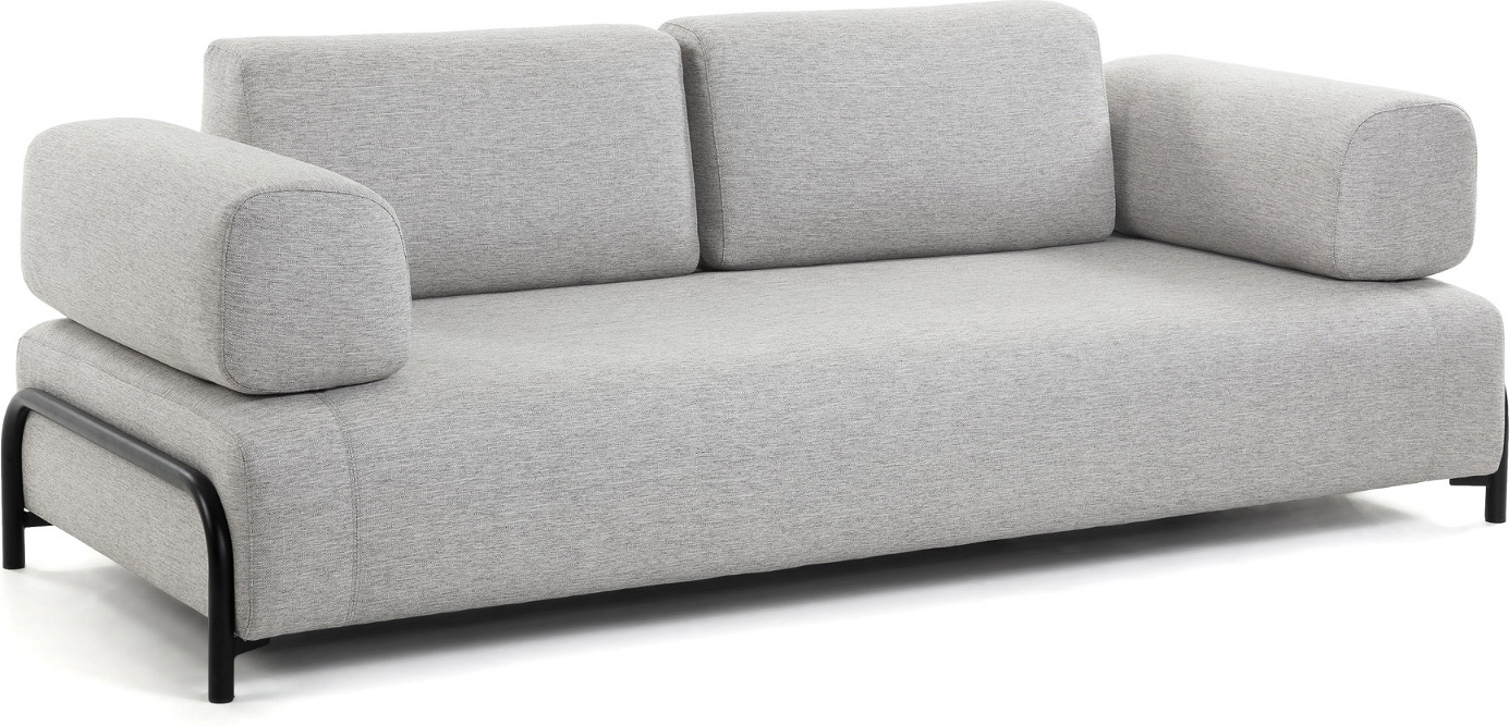 Compo, 3-personers sofa, grå, H82x232x98 cm, armlæn