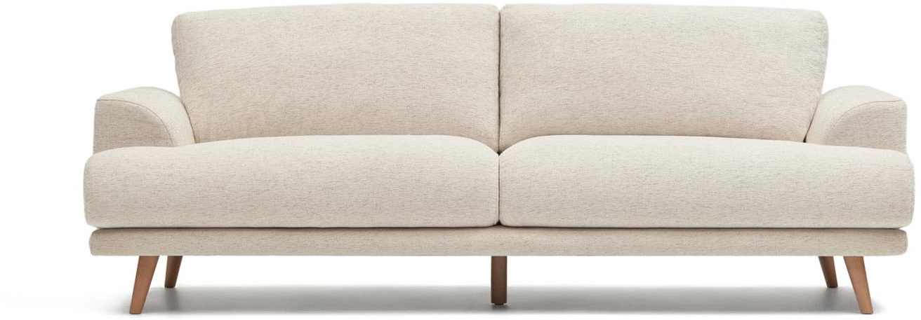 Karin, 3-personers sofa, beige, H92x231x97 cm, stof