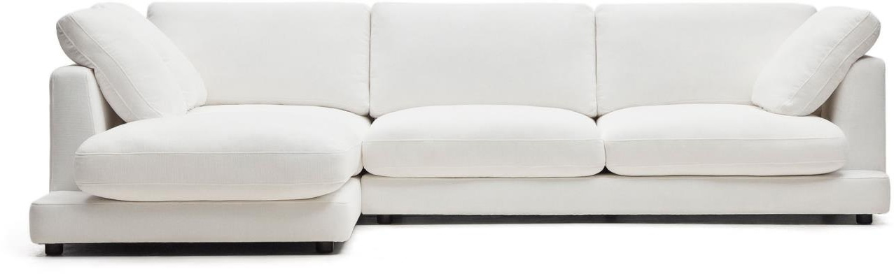 Gala, 3-personers sofa, hvid, H87x300x193 cm, stof