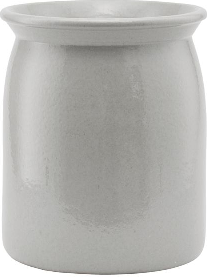 Se Meraki - Urtepotteskjuler - Keramik - Shellish Grey - 24x20 Cm hos Likehome.dk