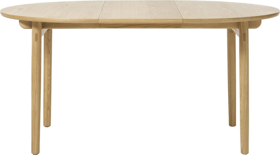 Carno, Rundt spisebord, natur, H74x120x120 cm, egetræ
